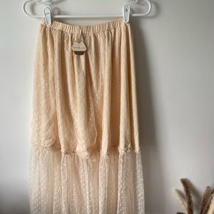 New pink blush skirt size medium